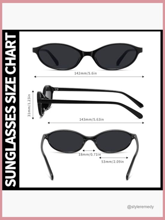 Retro Oval Cat Eye Sunglasses UV400 Protection Polycarbonate